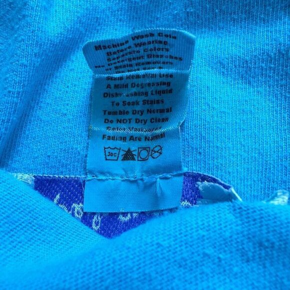 Fresh Produce Women's L Sleeveless Tank Dress Aqua Blue 100% Cotton Casual Basic - Picture 7 of 10